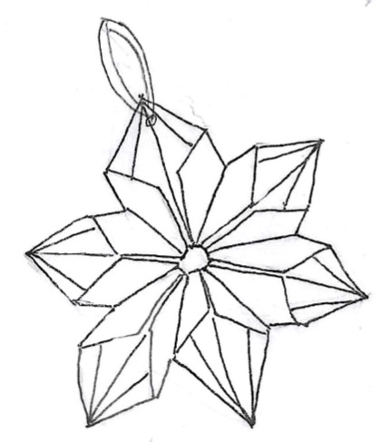 Origami snowflake